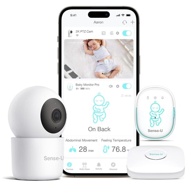 ectqv9dcw9n80b_0 jpg - Babá Eletrônica com Câmera e Áudio Sensor de Temperatura, Detecção de Movimento, Visão Noturna Bidirecional, SENSE U SU 210T, Branco