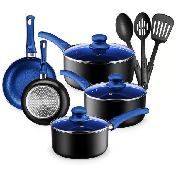 ectqvjp6j2f80b_0 jpg - Chefs Star Conjunto de Panelas e Frigideiras Antiaderentes, 11 Peças, Azul