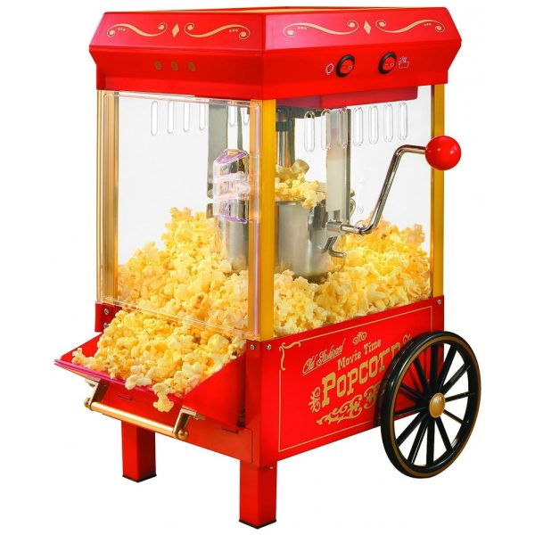 ectqvt5cgb4b0b_0 jpg - Pipoqueira Elétrica de Bancada 1.9kg em Aço Inoxidável, 110v, NOSTALGIA Vintage, Vermelho