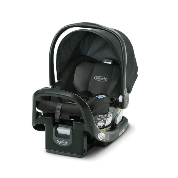 ectqvwpq74880b_0 jpg - Cadeirinha de Bebê Graco SnugFit 35 com Sistema Simply Safe Adjust, Barra Anti Rebote, Modelo Gotham, Cinto de Segurança.