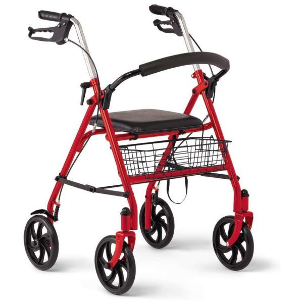 ectqvyzxy2n80b_0-1 jpg - Andador Adulto Idoso com Apoio de Braço, Assento Acolchoado e Cesto, Suporta até 136 kg, MEDLINE MDS86860ERS8, Vermelho