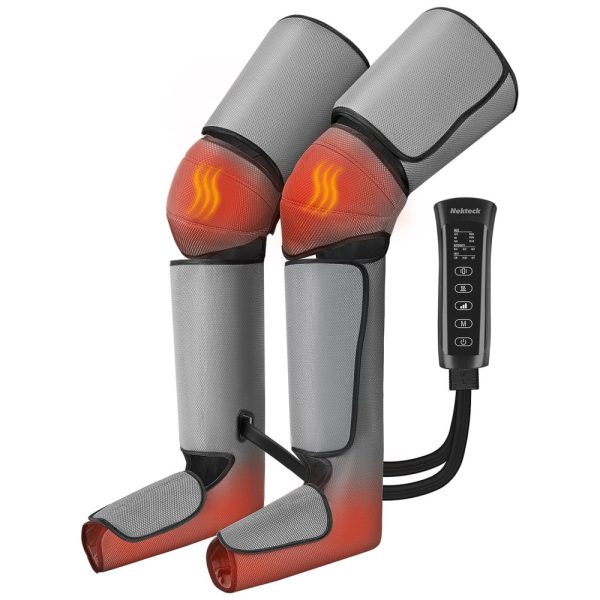 ectqw4d8kpmb0b_0 jpg - Massageador Elétrico de Compressão para Pernas e Pés 6 Modos e 3 Intensidades, Nekteck, Cinza
