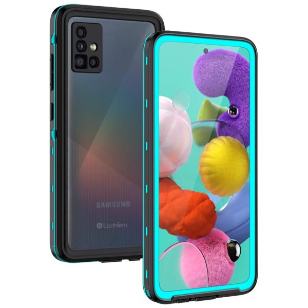 ectqw8bm44g80b_0 jpg - Capa Celular Prova Dágua IP68 Galaxy, Piscina, LANHIEM LH WP A51, Azul piscina