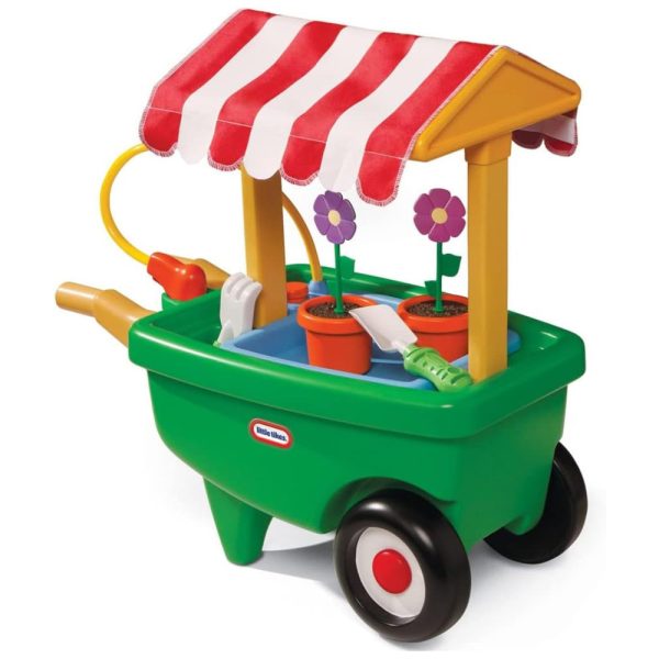 ectqwee7xg400b_0 jpg - Carrinho de jardim 2 em 1 e carrinho de mão, LITTLE TIKES 620102, Verde