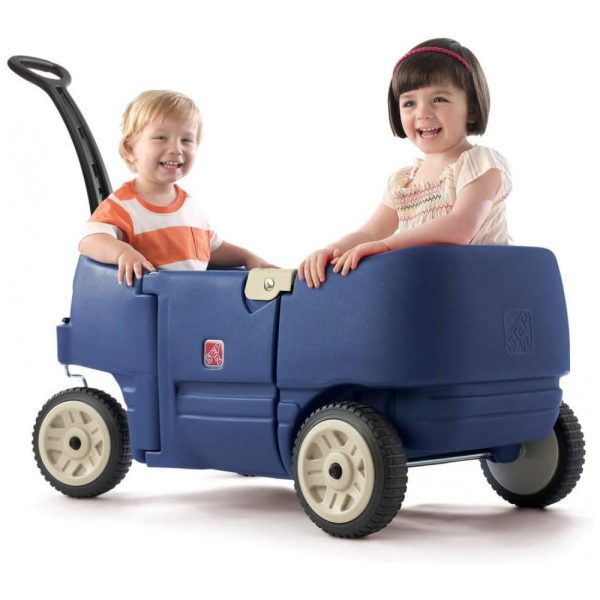 ectqwghqw8400b_0 jpg - Carrinho de Passeio para 2 Crianças Multifuncional com Porta Objetos, até 90 kg, Step2, Azul