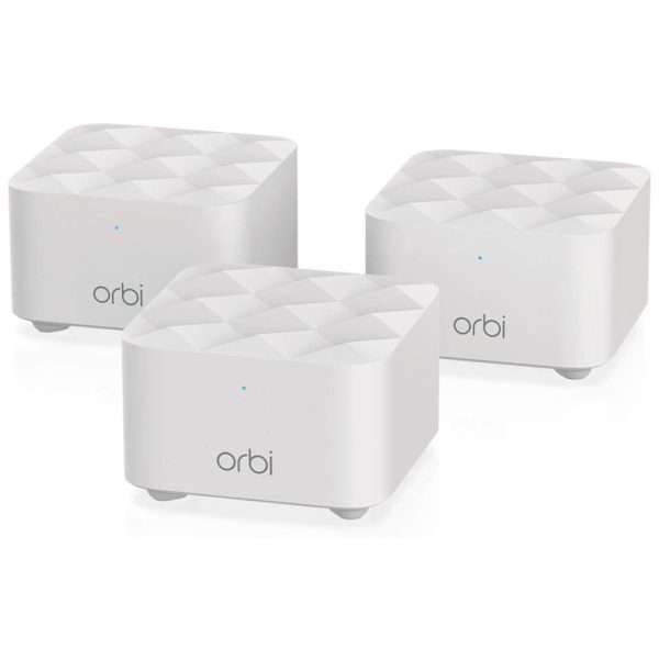 ectqwx3gxtw70b_0-1 jpg - Orbi Roteador Wi Fi Mesh Vel 1,2 Gbps Área 418m2, 3 Unid, NETGEAR RBK13 100NAS, Branco