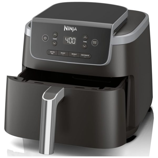 ectqwybw7zsc0b_0-2 jpg - Air Fryer Pro 4 em 1 com Air Crisp de 4,66L Frite, Asse, Reaqueça e Desidrate 110V 1750W, Ninja AF141, Preta