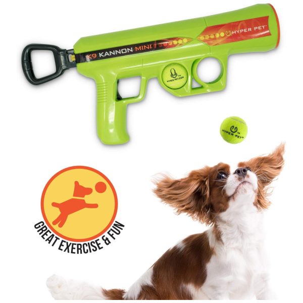 ectqxhqqp2670b_0 jpg - Brinquedo Pistola Lançador de Bolas para Cachorros Pequeno, HYPER PET 50253EA, Verde