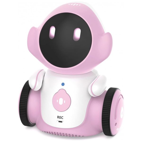 ectqxp3k56xb0b_0 jpg - Brinquedo Robô Interativo Recarregável com Falas, Sensor de Toque e Controle de Voz, GILOBABY, Rosa