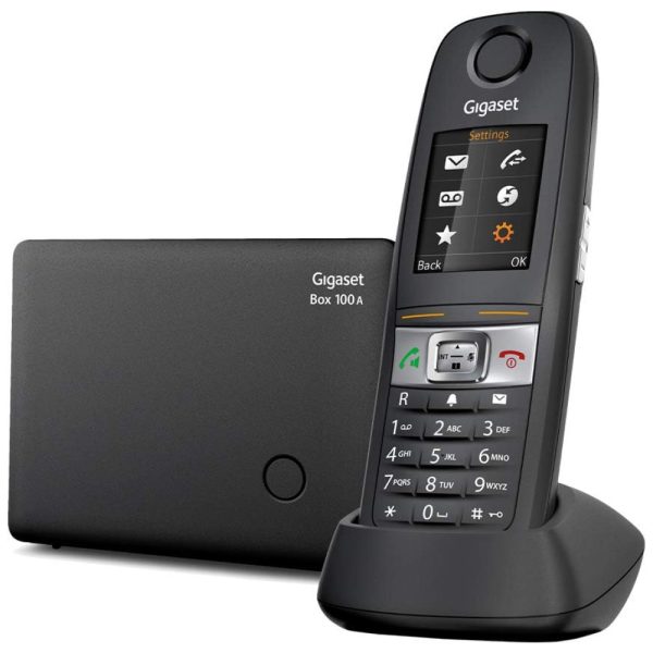 ectqxr8kf6m80b_0 jpg - E630A Telefone sem Fio com Secretária Eletrônica e Bloqueio de Chamada, GIGASET, Preto