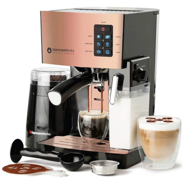 ectqxtj7btb80b_0 jpg - Cafeteira Elétrica EspressoWorks Expresso Reservatório L 19 Bar de Pressão, 220V, 1250W, Preta