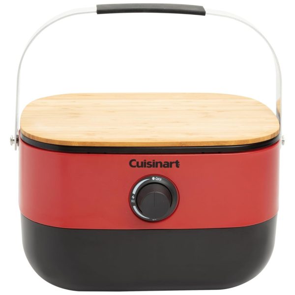 ectqxxqck2c70b_0 jpg - Churrasqueira, Grill a Gás, Portátil, CUISINART CGG 750, Vermelho