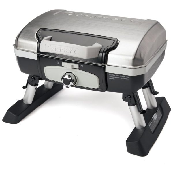 ectqy4f2rt310b_0 jpg - Grill, Churrasqueira, Gás, Aço Inox., 110v, CUISINART CGG 180TS, Prateado