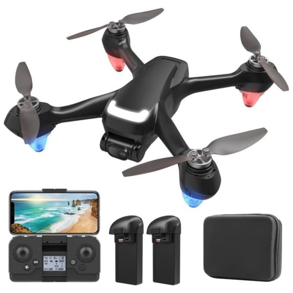 ectqy6cn1kzc0b_0 jpg - Drone GPS Atualizado com Câmera 1080P HD, para Crianças e Iniciantes, Retorno GPS, Siga me, Zoom 50x, Voo de 40 Minutos, Modo VR, Bingchat, Preto