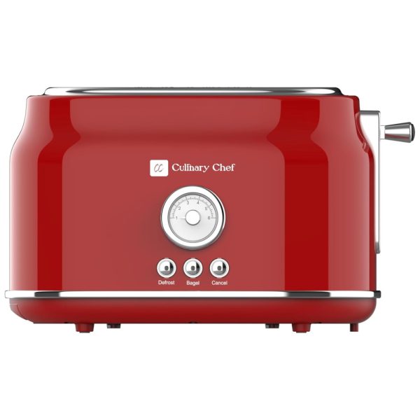 ectqyj46lc580b_0-1 jpg - Torradeira Elétrica de 2 Fatias com 5 Níveis de Tostagem, 900W, 110v, FRIGIDAIRE ETO102 RED, Vermelho