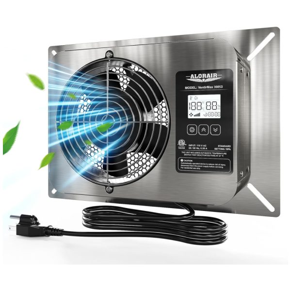 ectqykt6tpdc0b_0 jpg - Ventilador de Parede com Display Digital, Temporizador, Termostato de Proteção, 115V, ALORAIR, Prata