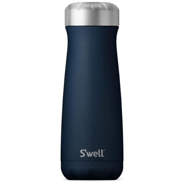 ectqylbhll380b_0 jpg - Garrafa Térmica para Água 590mL Isolada a Vácuo de Camada Tripla em Aço Inoxidável, Swell, Azul Escuro