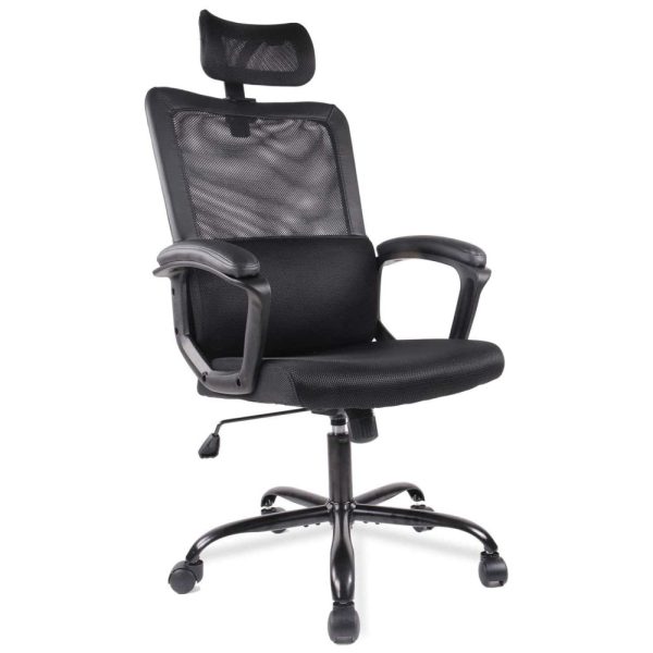 ectqyrl926c90b_0-1 jpg - Cadeira de Escritório Ergonômica Giratória com Apoio de Braços e Apoio de Cabeça Ajustável 3D, SMUG Mesh Office Chair BK1, Preto