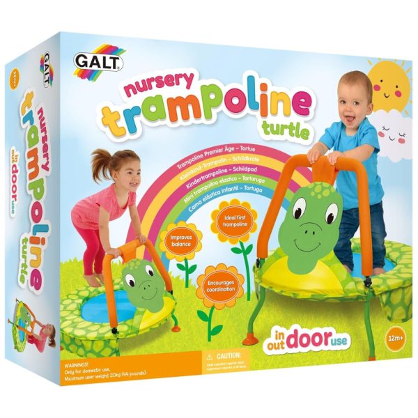 ectqytoj2ti00b_0 jpg - Toys Cama Elástica Infantil Dobrável para Crianças a partir de 1 Anos, Tartaruga, GALT AMERICA, Verde