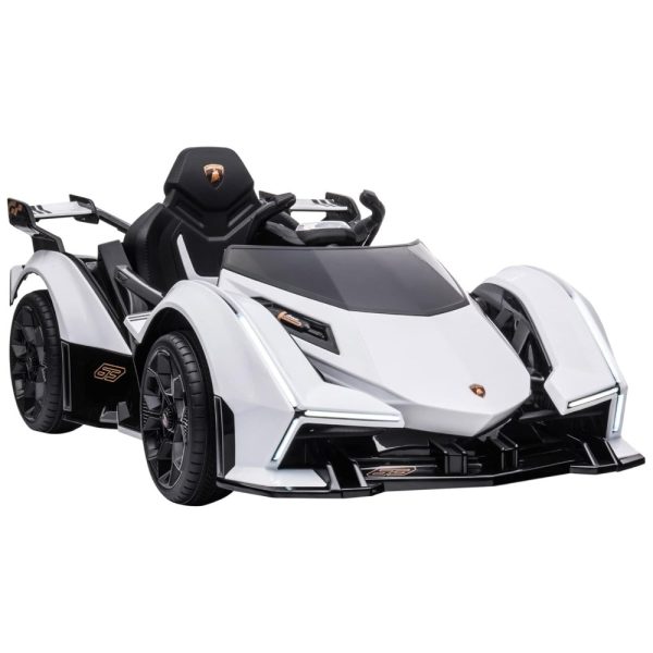 ectqytsb6vg90b_0 jpg - Carro Elétrico LAMBORGHINI 12V Recarregável para Crianças 2 Assentos até 29 kg, Idade Recomendada 3 Branca, AOSOM, Branco