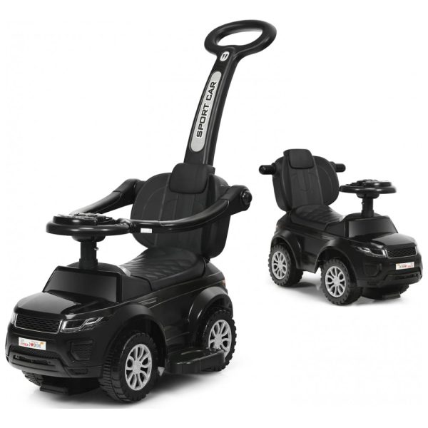 ectqyvdht94b0b_0-1 jpg - Carrinho de Passeio Infantil com Alça de Proteção Removível e Luzes Sonoras para Crianças de 1 a 3 Anos, HONEY JOY, Preto