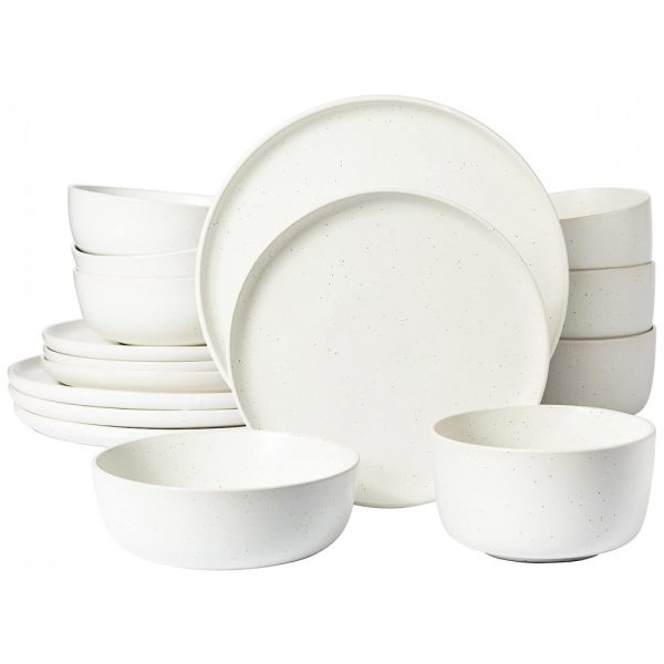 ectqyvqxw4wb0b_0-1 jpg - Aparelho de Jantar com 16 Peças em Cerâmica Faiança Reativa Serve 4 Pessoas, Gibson Elite James Street, Branco