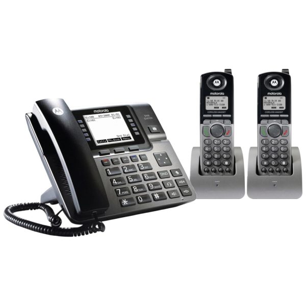 ectqz299yyb80b_0 jpg - Telefone sem Fio, com expansão de 4 linhas e secretária eletrônica, 3 unidades, preto, MOTOROLA ML1002H, Preto