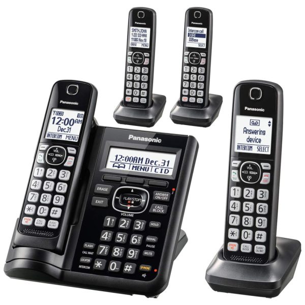 ectqz5f2jk270b_0-1 jpg - Telefone sem Fio com Secretária Eletrônica e Identificador, 4 Und, PANASONIC KX TGF544B, Preto