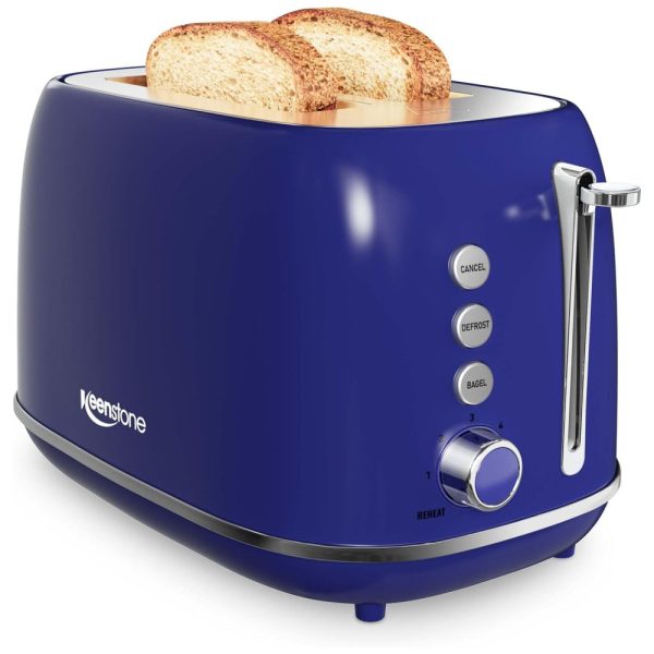 ectqzf33ld580b_0-1 jpg - Torradeira 2 Fatias com Função Bagel 6 Níveis 825W, 110v, KEENSTONE, Azul