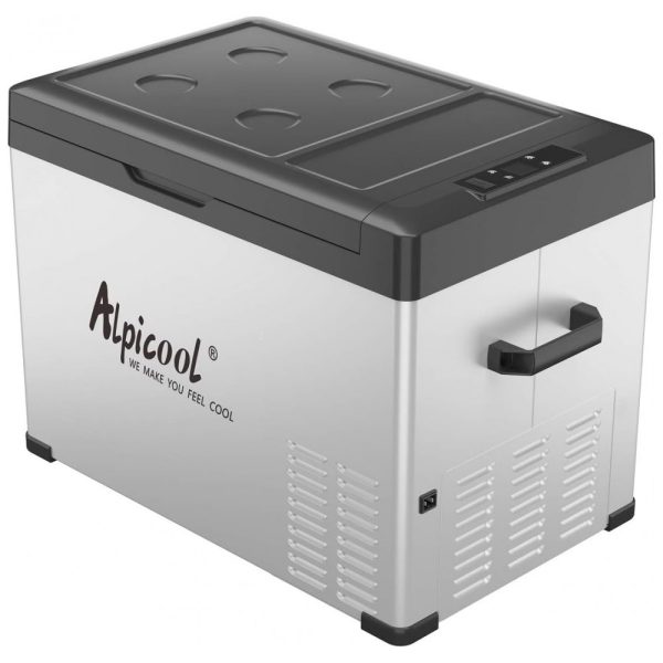 ectqztsow4n10b_0-1 jpg - Geladeira Portátil para Carro e Uso Externo, 40L 12 24 V DC e 100 240 V AC, Alpicool C40, Branco