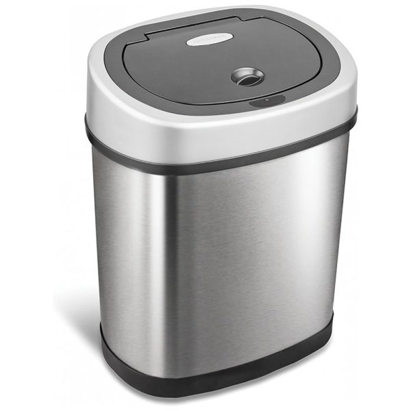 ectq0f5xaw410b_0 jpg - Lixeira Automática 12 L com Sensor de Movimento Infravermelho sem Toque, NINESTARS, Prata
