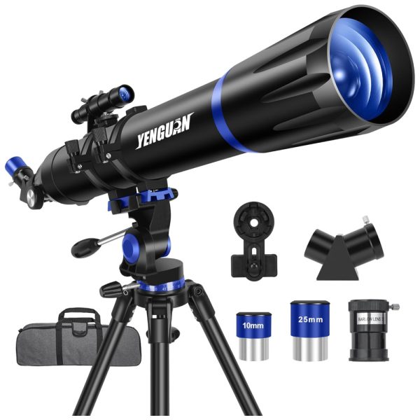 ectq1fg4436d0b_0 jpg - Telescópio para Adultos e Crianças, Abertura de 90mm e 800mm, Refrator Profissional, Óptica Multirrevestida,Adaptador para Celular,YENGUAN.