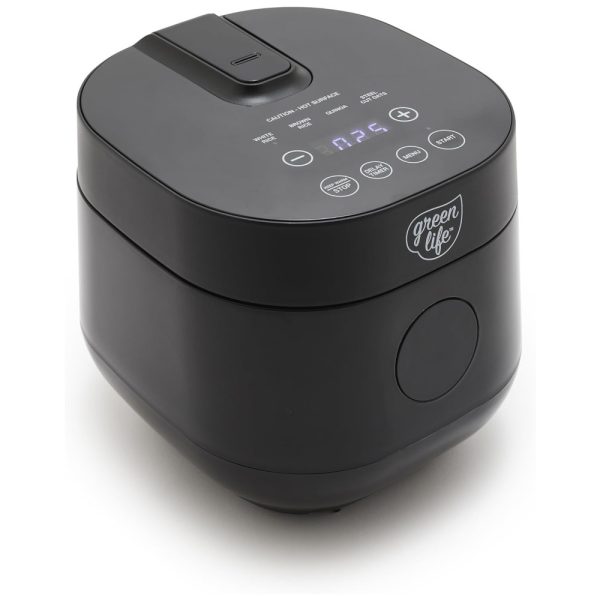 ectq31n28fgc0b_0 jpg - Panela de Arroz Digital GreenLife 4 Xícaras, Livre de PFAS e PFOA, Potável Cerâmico Removível, Seguro para Lava louças, Ovos, Grãos e Mais.