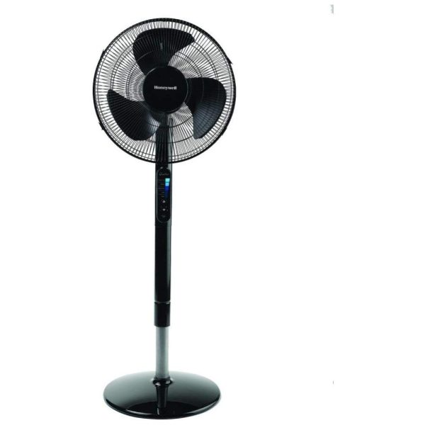 ectq422kq4570b_0 jpg - Ventilador Pedestal com Controle Remoto, Oscilação e 5 Velocidades, 110V 60W, Honeywell HSF600B Advanced QuietSet, Preto