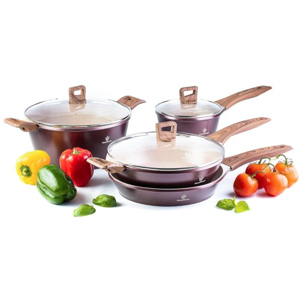 ectq53g5cd190b_0 jpg - Conjunto de Panelas e Frigideiras com Revestimento Alemão Antiaderente, 7 Peças, Brilhante, WAXONWARE, Marrom
