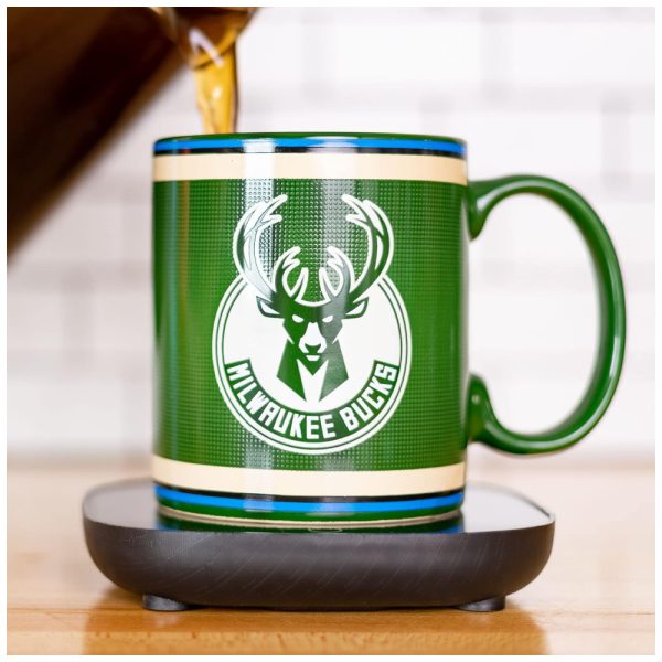 ectq81mqqj6b0b_0 jpg - Aquecedor de Caneca, Tema Milwaukee Bucks da NBA com Desligamento Automático, Inclui Caneca, 16W, Uncanny Brands, Verde