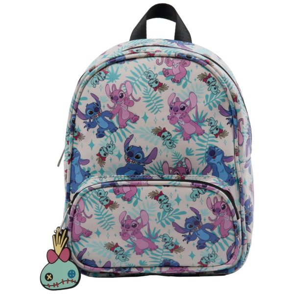 ectq82v4plz90b_0 jpg - Mini Mochila Escolar Infantil 26cm Disney Stitch e Angel para Meninos e Meninas, Branco