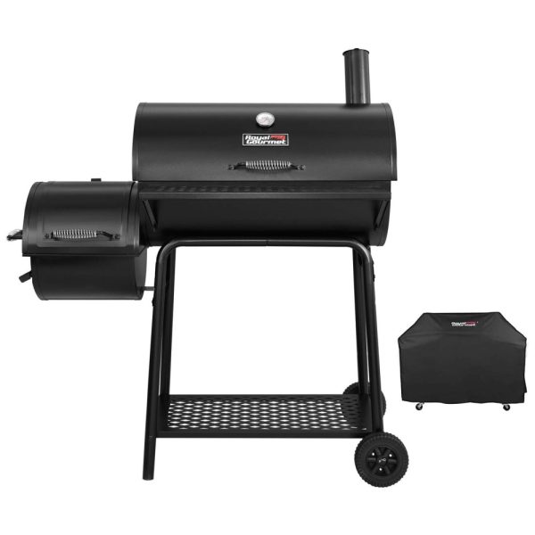 ectq84t3zz370b_0 jpg - Churrasqueira a Carvão Fumante com Tampa e Rodas, Royal Gourmet CC1830FC, Preta