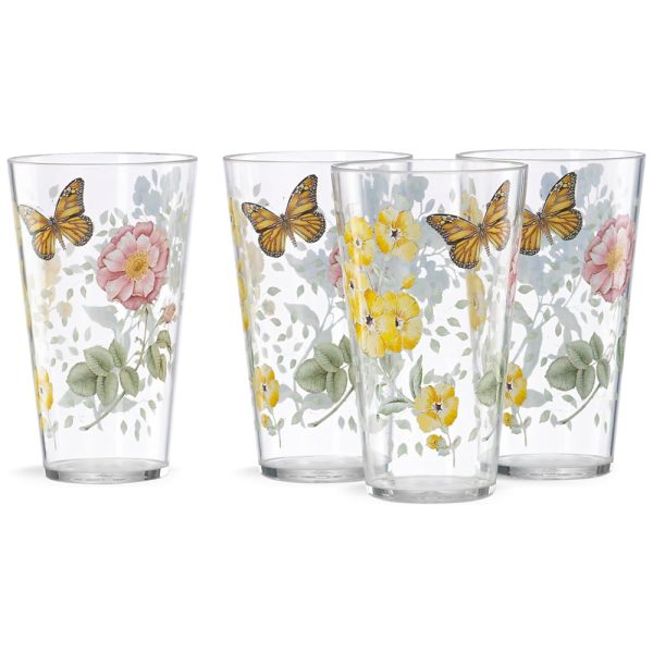 ectq8n3s96710b_0 jpg - Conjunto de Copos 590mL para Qualquer Ocasião com Tema Floral, Resistente à Quebra, 4 Peças, LENOX, Colorido