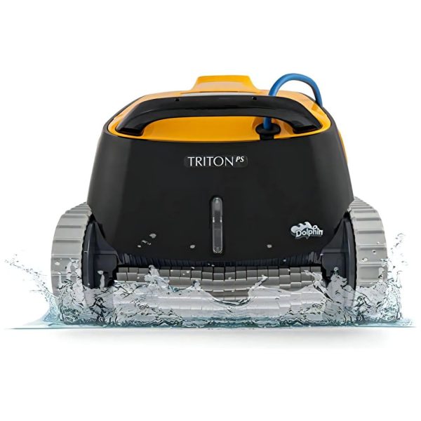 ectqeg3qnrm10b_0 jpg - Robô Aspirador de Piscina com Cabo, Sucção Potente para Coletar Pequenos Detritos, para Piscinas de 15 Metros, 110V, Dolphin Triton PS, Laranja e Preto