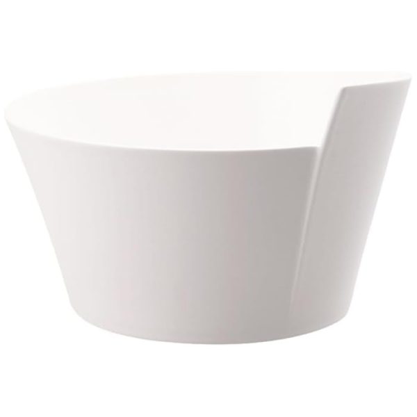ectqg3edn1500b_0 jpg - Tigela, Estilo Contemporâneo com Capacidade de 3L, Material de Porcelana Premium e Formato Redondo, Villeroy Boch, Branca