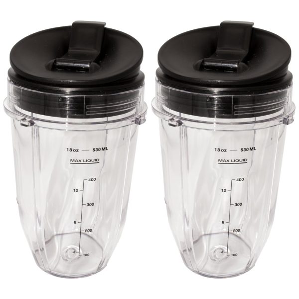 ectqgesqy4h10b_0 jpg - Ninja Copo Pequeno 532ml 2 Pack Tampas Giratórias Sip N Seal, Compatível Nutri Ninja Auto iQ Série 1000w e Liquidificadores Duo, BLENDIN B01H4YQSEG, Preto
