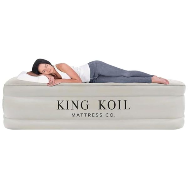 ectqh3mhrvn70b_0 jpg - Colchão Inflável de Luxo Twin Size com Bomba Embutida Ideal para Acampamentos e Visitas, Confortável e Prático,King Koil