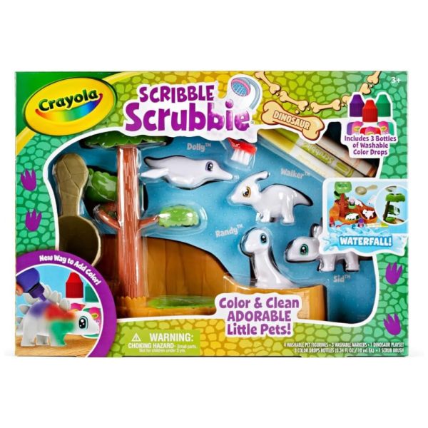 ectqhd2wbtdb0b_0 jpg - Animais de Estimação de Dinossauros e Toboágua Dinossauro com 12 Peças para Crianças Acima de 3 Anos, Crayola