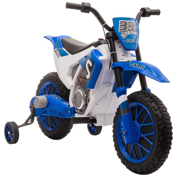 ectqhddc3sd90b_0 jpg - Moto Elétrica Infantil a Bateria 12V com Sons e Luzes, Idade Rec 3 a 5 Anos, Aosom, Azul