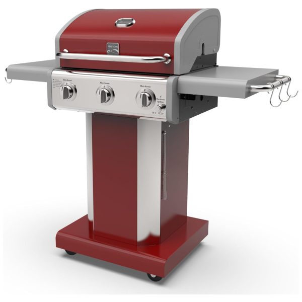 ectqhgjdj8z80b_0 jpg - Churrasqueira a Gás 30.000 BTU com 3 Queimadores e Mesas Laterais em Aço Inoxidável, KENMORE PG A4030400LD RD, Vermelho
