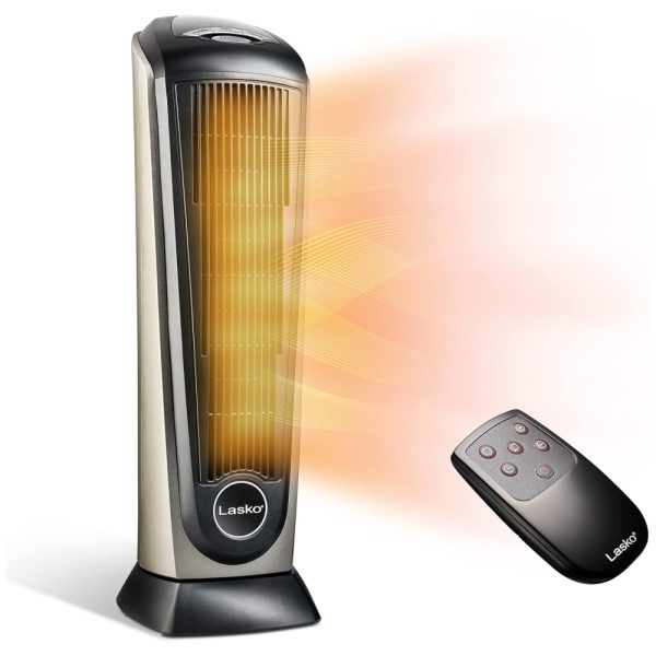 ectqinxstt000b_0-1 jpg - Aquecedor Elétrico Cerâmico, com Controle Remoto, Termostato Ajustável e Temporizador, 110V 1500W, LASKO 751320, Cinza escuro