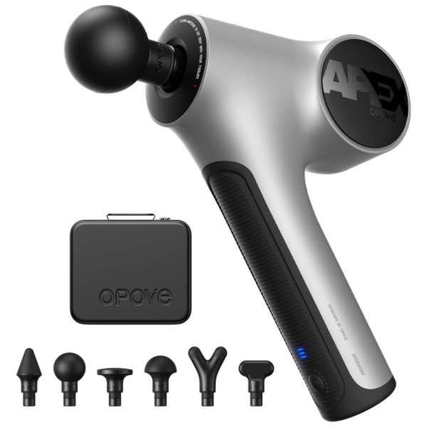 ectqjlnhhgh90b_0 jpg - Massageador Pistola Elétrico Profissional Sem Fio 6 Acessórios, OPOVE Apex, Cinza