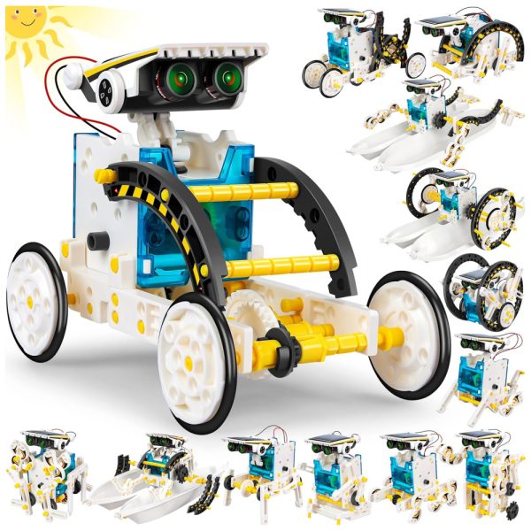 ectqk8nv7t780b_0 jpg - Robô Educacional STEM 13 EM 1 Movido A Energia Solar Para Crianças De 8 A 12 Anos, Kit Científico DIY Para Experimentos Robóticos.