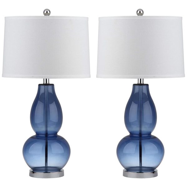 ectqmksyd8k00b_0 jpg - Abajur Luminária de Mesa, Estilo Tradicional com 73 cm de Altura para Quarto, Sala de Estar e Escritório, 2 Un, 110V 100W, Safavieh, Azul